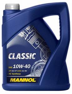 MANNOL CLASSIC HIGH POWER 10w40 SM/CF  5л п/синтетика, масло моторное